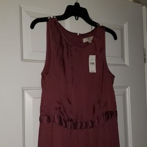 NWT loft eggplant dress